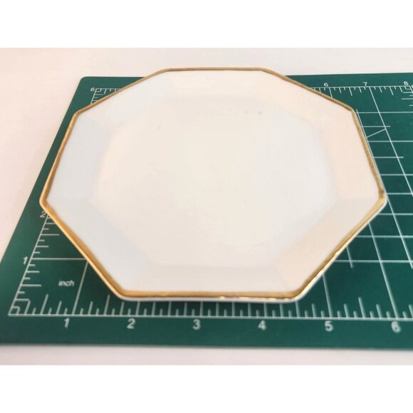 Miniature Formalities Baum Bros Dollhouse Tea Set White & Gold Porcelain Accent - Picture 9 of 12